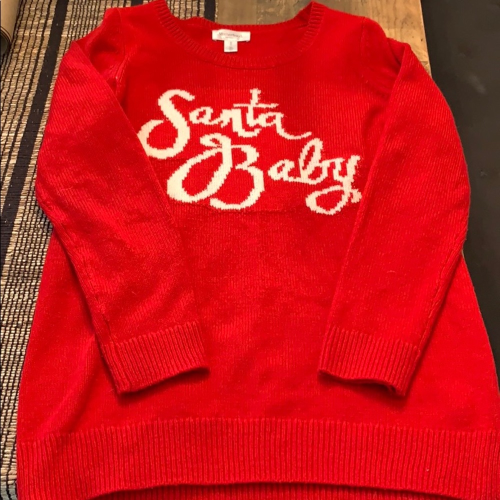 Motherhood Maternity “Santa Baby” Sweater